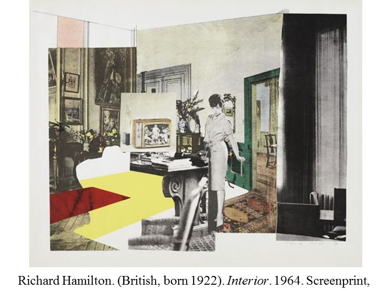 Richard Hamilton. (British, born 1922). Interior. 1964. Screenprint,